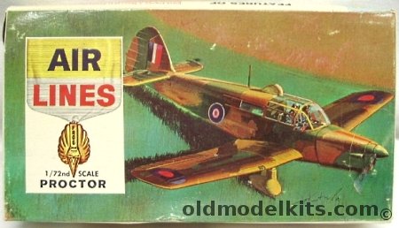 Air Lines 1/72 Percival Proctor IV - (Ex-Frog), 4905 plastic model kit